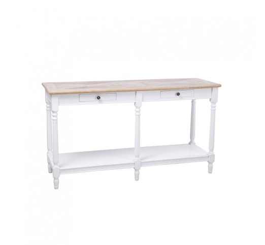 HISTORY ΚΟΝΣΟΛΑ ΛΕΥΚΟ ΦΥΣΙΚΟ 143x48xH79cm