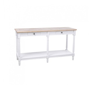 HISTORY CONSOLE WHITE NATURAL 143x48x79