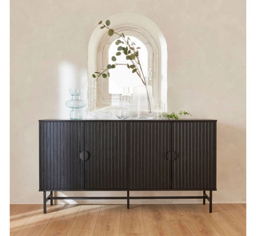 KIMONO SIDEBOARD BLACK 157,5x39xH83cm