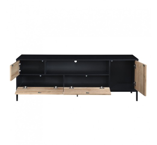 BLACKBIRD TV STAND RIVIERA OAK BLACK 160x40.5x58cm