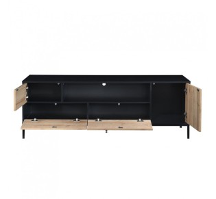BLACKBIRD TV STAND RIVIERA OAK BLACK 160x40.5x58cm