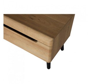 GRIF TV STAND ΦΥΣΙΚΟ ΜΑΥΡΟ 160x40xH50cm