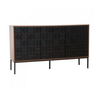 ZUMA SIDEBOARD WALNUT BLACK 148x40xH85,5cm