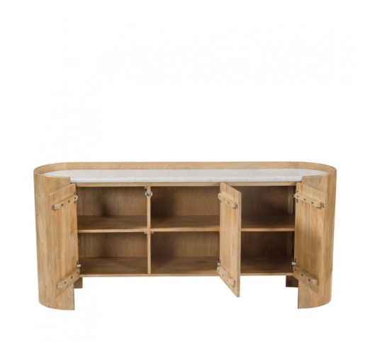 DON SIDEBOARD 3DOORS NATURAL WHITE 165x45xH75cm
