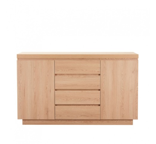 DRUVO SIDEBOARD 2DOORS 4DRAWERS NATURAL 160x39xH92cm