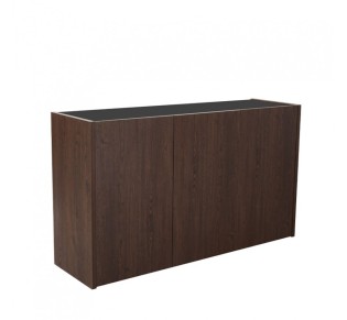 NUEZ SIDEBOARD 3DOORS WALNUT BLACK 156x45xH85cm