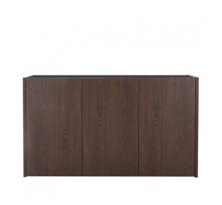 NUEZ SIDEBOARD 3DOORS WALNUT BLACK 156x45xH85cm