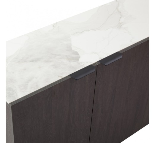 NOTTE SIDEBOARD BLACK WHITE STONE 180x40,5xH84cm