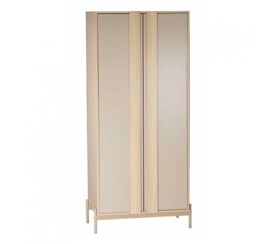 CAPPUCCINO ΝΤΟΥΛΑΠΑ 2ΠΟΡΤΕΣ LATTE SONOMA 84,6x50xH185cm