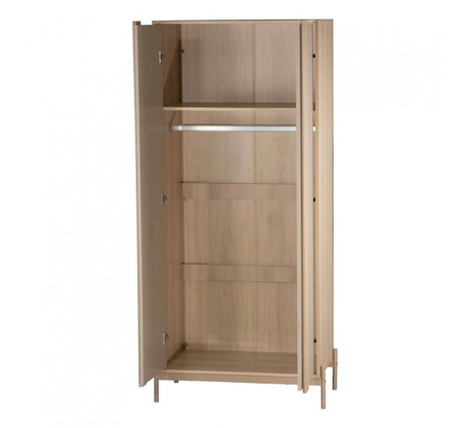 CAPPUCCINO WARDROBE 2DOORS LATTE SONOMA 84,6x50xH185cm