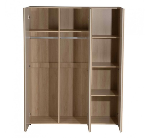 CAPPUCCINO WARDROBE 3DOORS LATTE SONOMA 140x52xH180cm