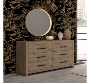 DODO ΣΥΡΤΑΡΙΕΡΑ OAK ΣΚΟΥΡΟ 132x45xH75cm 2