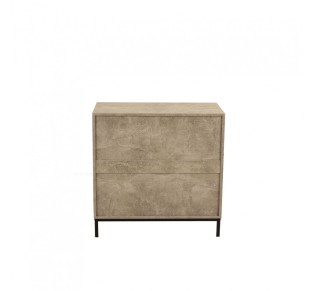 RUBIK PEDESTAL 3DRAWERS CEMENT LIGHT WITH PATTERN 80x40xH80cm