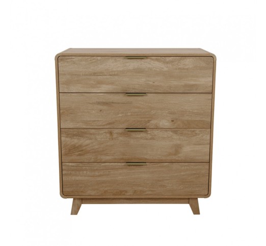 OVAL 4DRAWERS NATURAL 95,3x45xH103,3cm