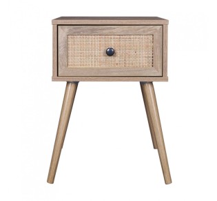 AMMOS ΚΟΜΟΔΙΝΟ 1ΣΥΡΤΑΡΙ ΦΥΣΙΚΟ ΜΕ RATTAN 40x35xH61cm