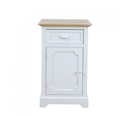 KIMOLOS ΚΟΜΟΔΙΝΟ 1ΠΟΡΤΑ 1ΣΥΡΤΑΡΙ ΛΕΥΚΟ ΦΥΣΙΚΟ 43x35xH71cm