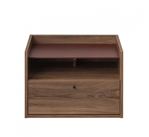 MARSALA ΚΟΜΟΔΙΝΟ 1ΠΟΡΤΑ 1ΡΑΦΙ ΚΑΡΥΔΙ 64x45xH45cm