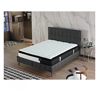 VISCO ALOE VERA ROLL PACK MATTRESS 160x200cm WHITE ANTRACITE 160x200xH31cm