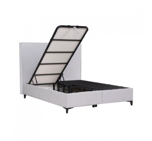 MORE BED WITH STORAGE (FOR MATTRESS 160x200cm) CURLY WHITE SMOOTH 07-918 E1 TR