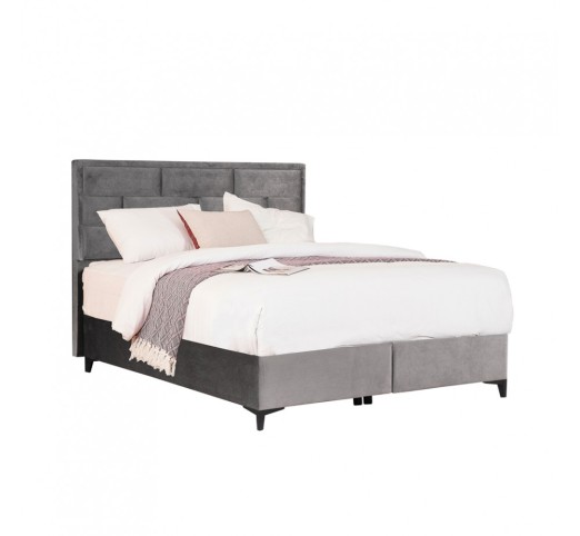 BRICK BED WITH STORAGE (FOR MATTRESS 160x200cm) GREY 07-450 165x215xH121cm