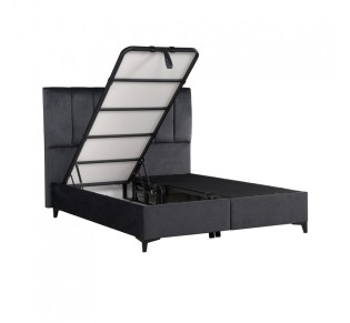 STICKS BED WITH STORAGE (FOR MATTRESS 160x200cm) GREY 26-911 166x223xH120cm