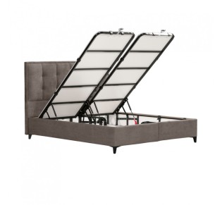 PIANO BED WITH STORAGE (FOR MATTRESS 160x200cm) MUSHROOM 05-780 160x207xH115cm 2