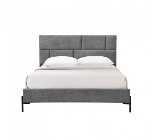 SINTESIS BED (FOR MATTRESS 160x200cm) GREY 165x214xH116cm