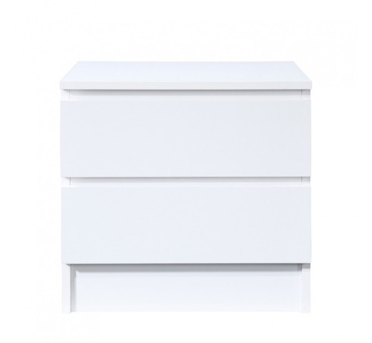 POLO NIGHTSTAND 2DRAWERS WHITE 45x35,5xH45cm