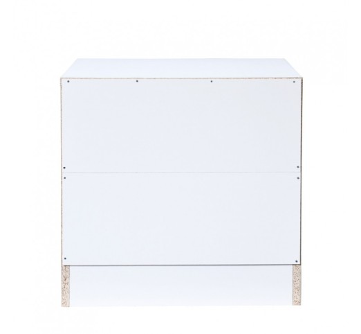 POLO ΚΟΜΟΔΙΝΟ 2ΣΥΡΤΑΡΙΑ ΛΕΥΚΟ 45x35,5xH45cm