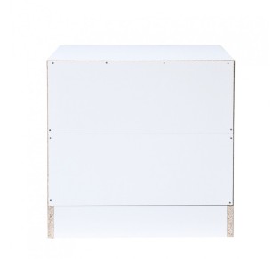 POLO NIGHTSTAND 2DRAWERS WHITE 45x35,5xH45cm