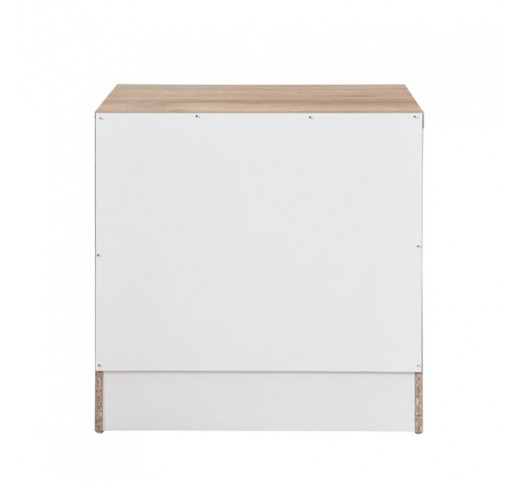 PRACTICO NIGHTSTAND 2DRAWERS NATURAL WHITE 50x40xH50cm