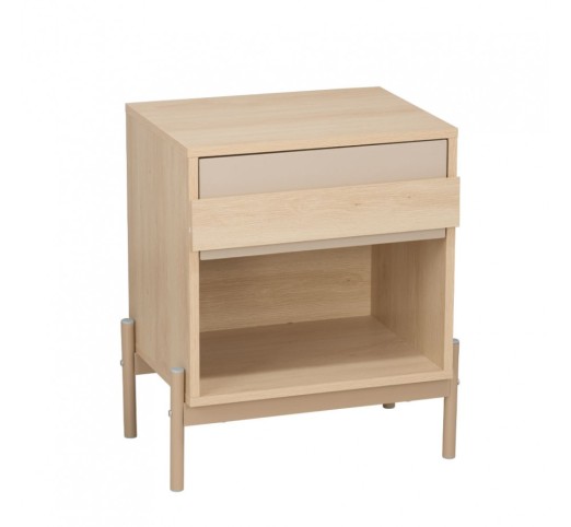 CAPPUCINO NIGHTSTAND 1DRAWER SONOMA LATTE 49,6x36,5xH57cm