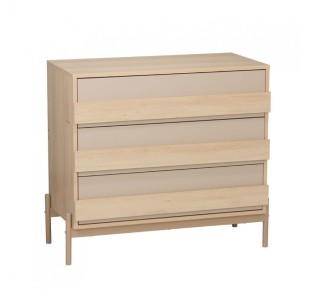 CAPPUCINO PEDESTAL 3DRAWERS SONOMA LATTE 80x40xH75cm