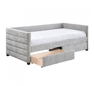 SUENO SOFA BED (FOR MATTRESS 90x195cm) GREY LIGHT 209x99-5xH76cm