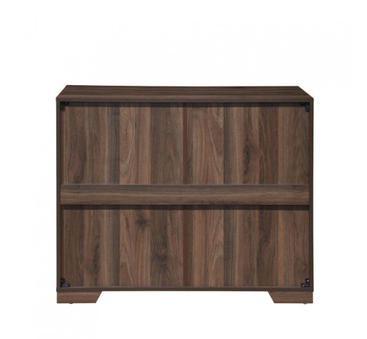 GROOVES PEDESTAL 3DRAWERS WALNUT GREY 100x45xH80cm