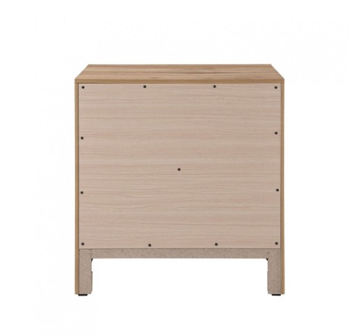SOLID NIGHTSTAND 2DRAWERS NATURAL 58x41xH62cm