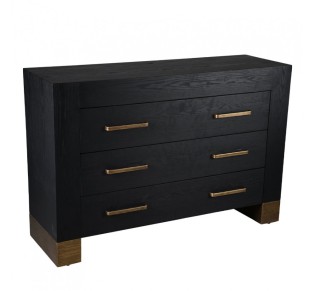 GIANT PEDESTAL BLACK GOLD 137x45xH92,5cm