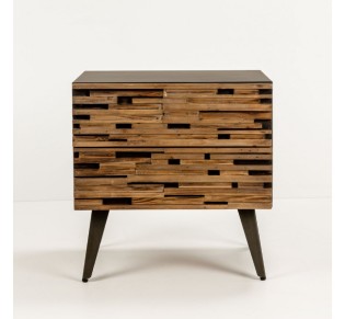 COAST NIGHTSTAND BLACK NATURAL 55x43xH55,5cm 2