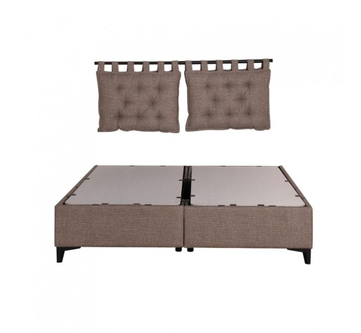 HANG HEADBOARD PILLOW SET 2PCS GREY BROWN 20-914 70x10xH50cm