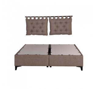 HANG HEADBOARD PILLOW SET 2PCS GREY BROWN 20-914 70x10xH50cm