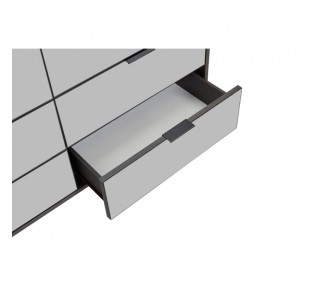 SPECCHIO ΣΥΡΤΑΡΙΕΡΑ 6ΣΥΡΤΑΡΙΑ ΜΑΥΡΟ OAK ΚΑΘΡΕΠΤΗΣ 120x39xH80cm