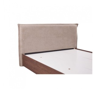NUEZ BED (FOR MATTRESS 160x200cm) WALNUT 162x202xH120cm