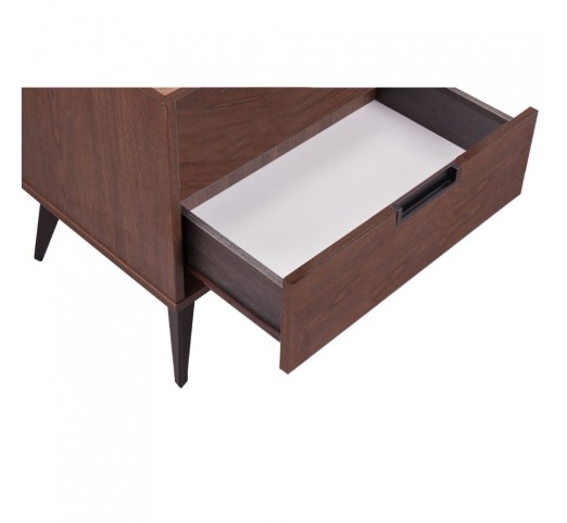 NUEZ NIGHTSTAND 2DRAWERS WALNUT 58x39xH55cm