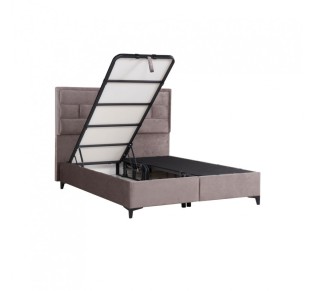 BRICK BED WITH STORAGE (FOR MATTRESS 160x200cm) MUSHROOM 05-450 215x165x121cm