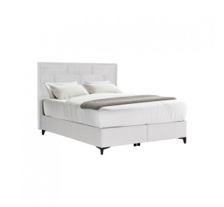 BRICK BED WITH STORAGE (FOR MATTRESS 160x200cm) OFF WHITE 16-450 215x165xH121cm