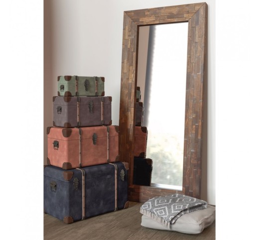 WOODY MIRROR BROWN 80x6x180cm