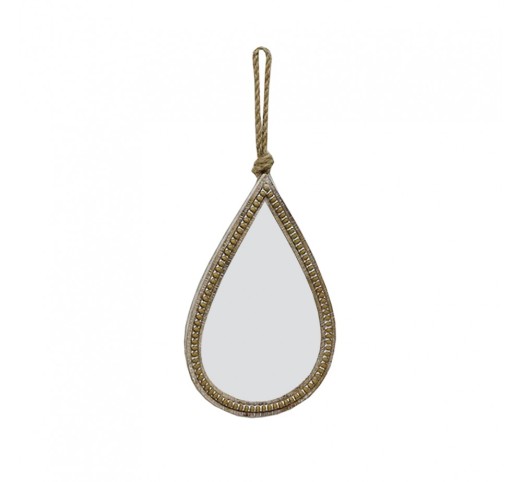 TEAR MIRROR WALL NATURAL 26x4xH39,5cm