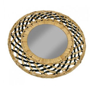 ROMVUS MIRROR NATURAL BLACK 60x60xH3,5cm