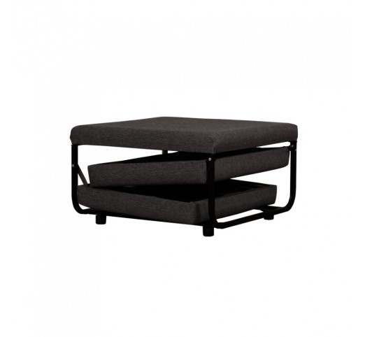 FOLD POUF FOLDING BED GREY DARK 26-861 70x72xH43cm