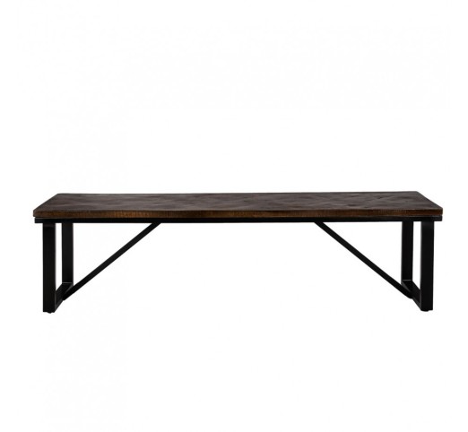 MAIANDROS BENCH BROWN DARK 170x45xH45cm